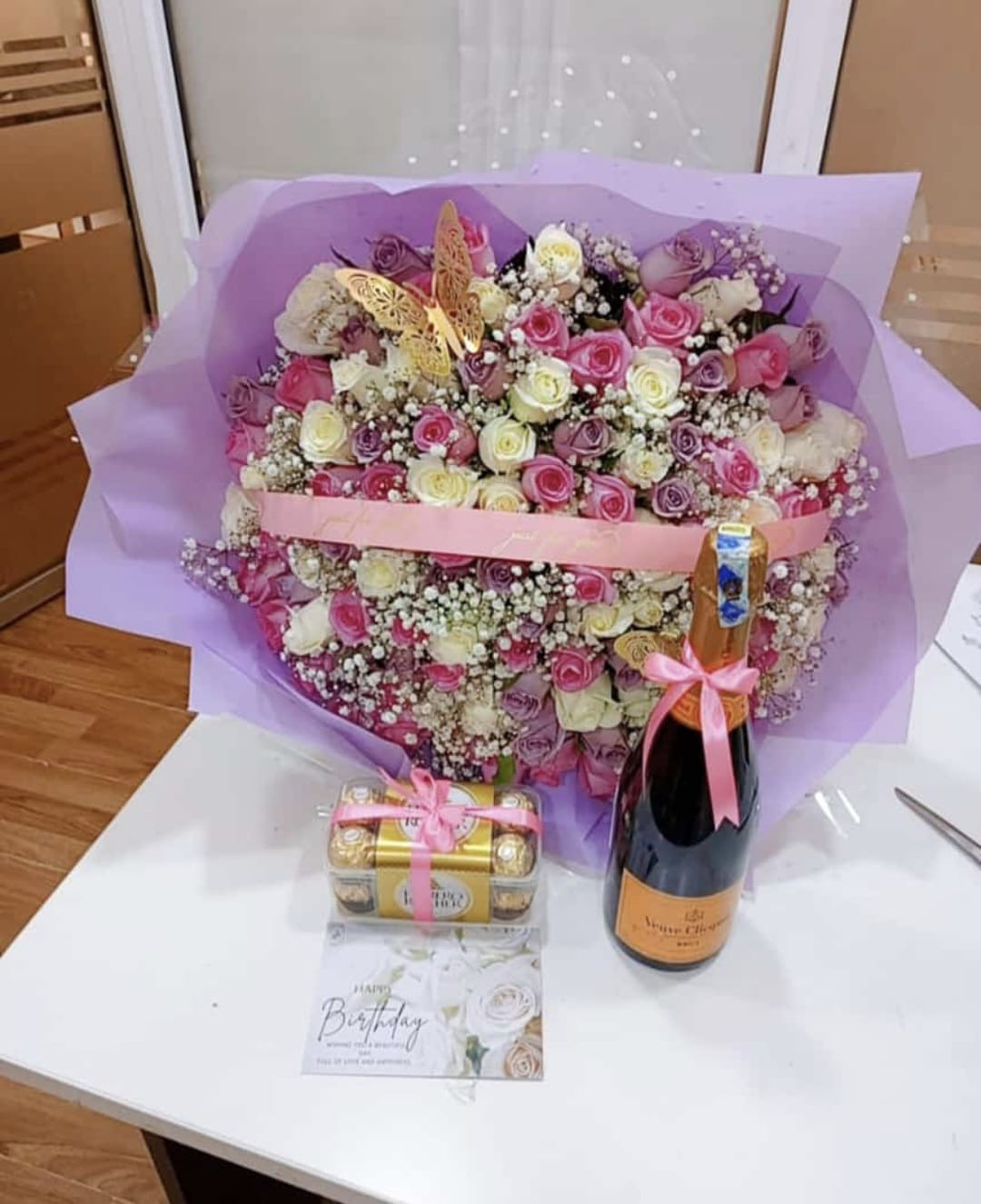 Heartfelt hand flower